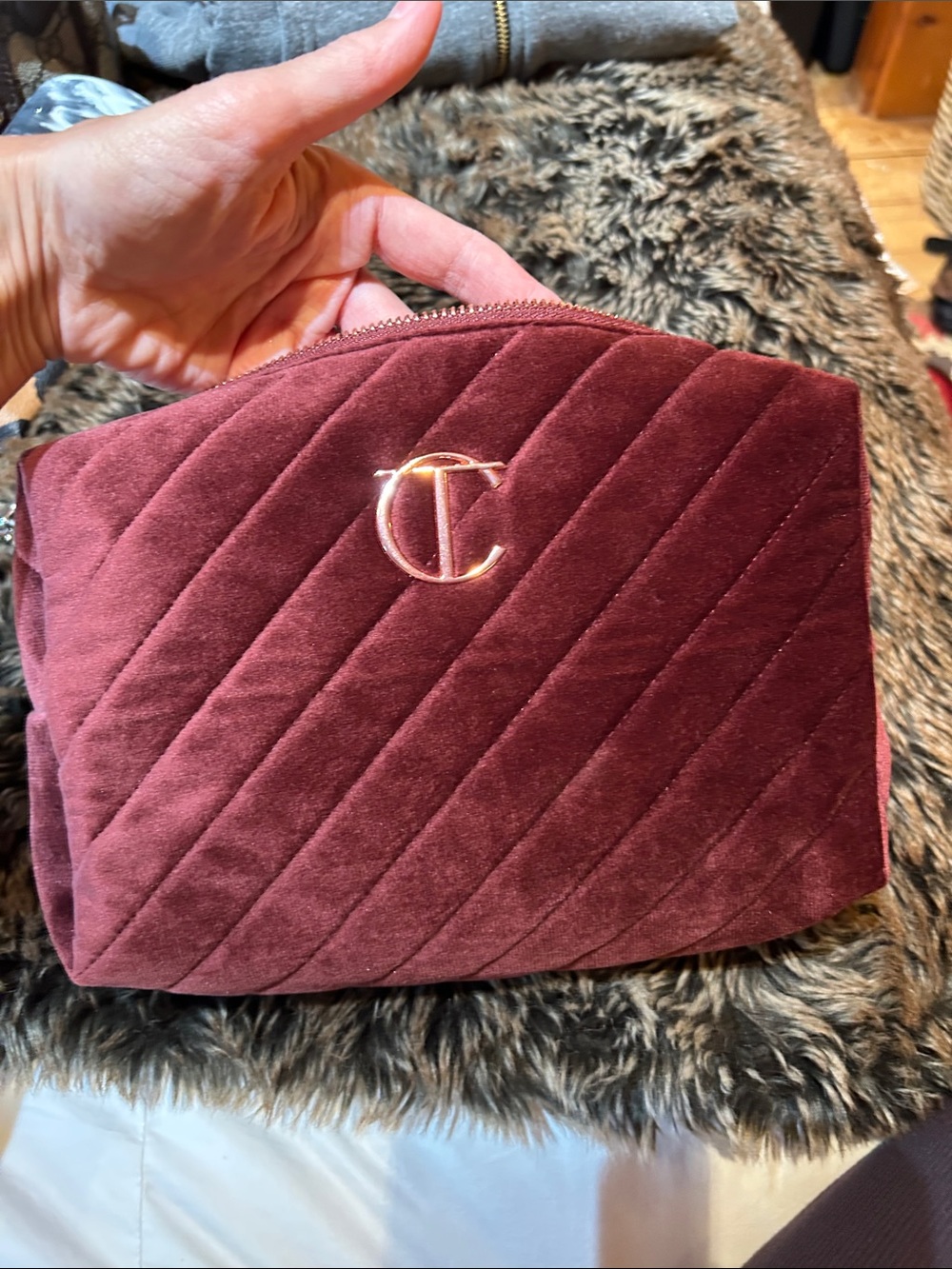Limited edition Charlotte Tilbury cosmetic bag